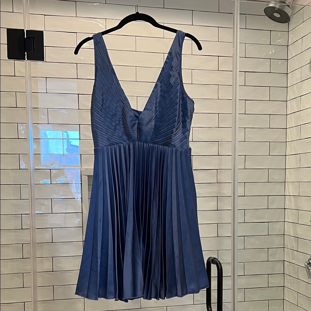 Steel blue dress from Abercrombie